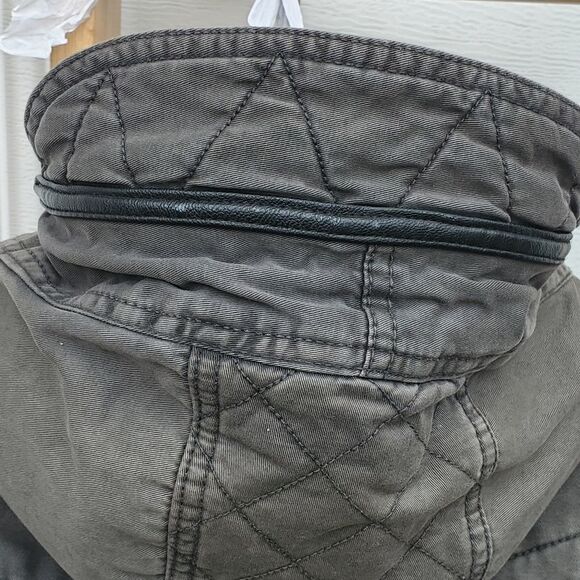 Guess  Coat Women’s Size Large Army Green Utility - Picture 5 of 8